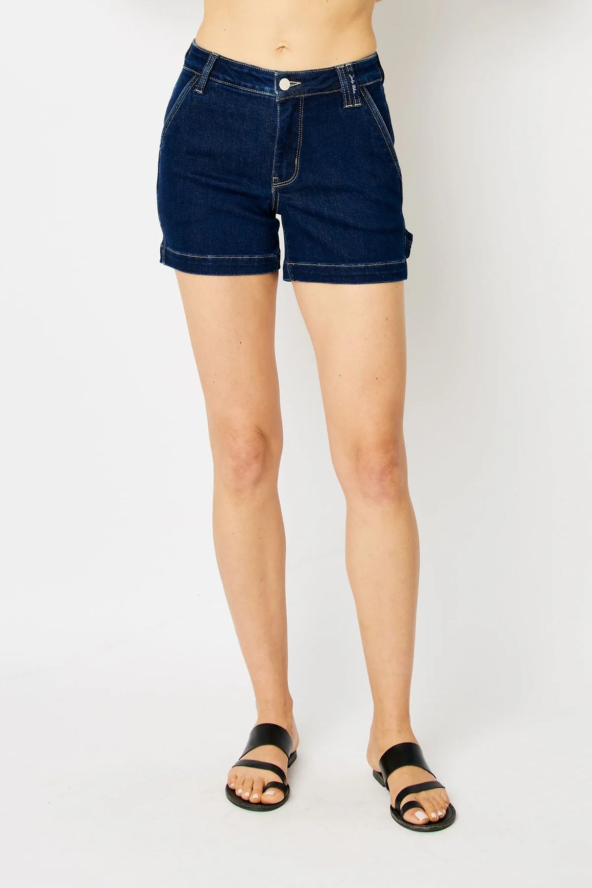 Judy Blue Mid Rise Carpenter Shorts- 150243