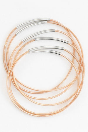 "Olive" Stretchy Layered Bracelets
