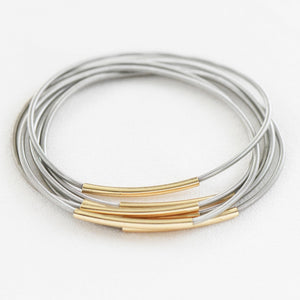 "Olive" Stretchy Layered Bracelets