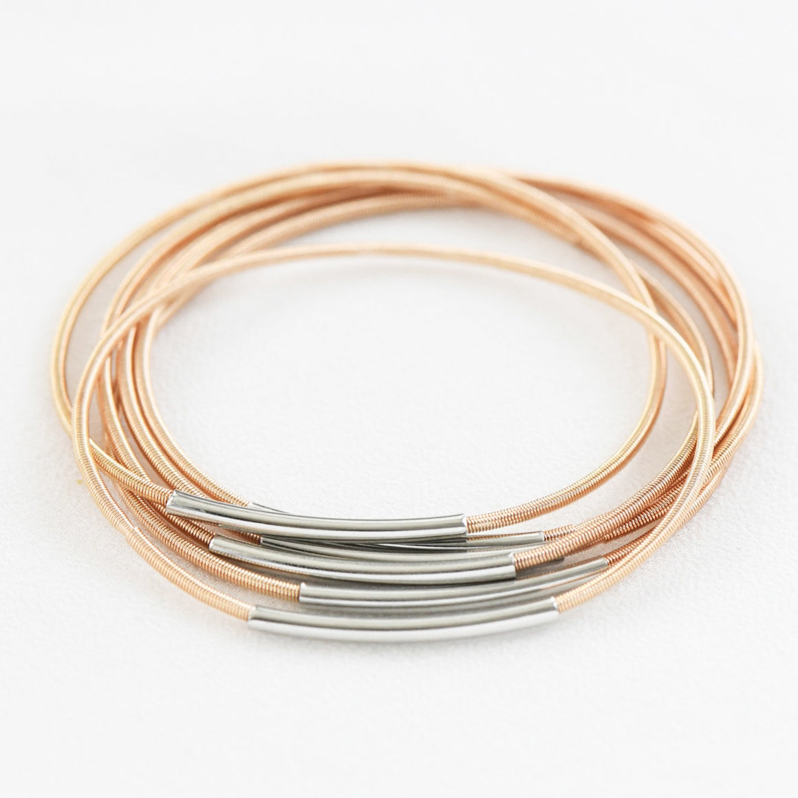 "Olive" Stretchy Layered Bracelets
