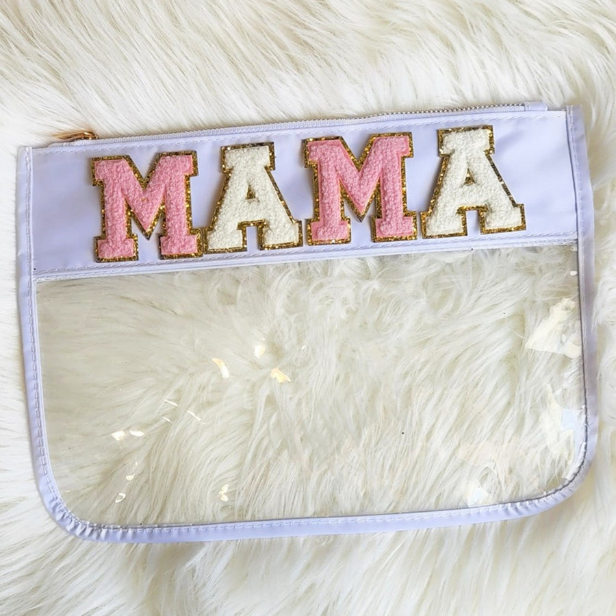Varsity Letter Clear Pouch
