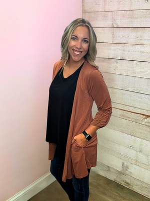 "Everyday Elegance" Solid Lizzy Cardigan