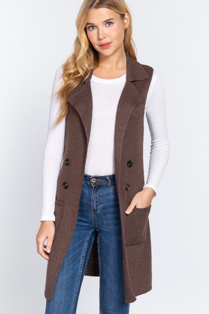 "Forever Beautiful" Sweater Vest- Brown *FINAL SALE*