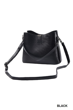 "Lori" Vegan Leather Bucket Purse