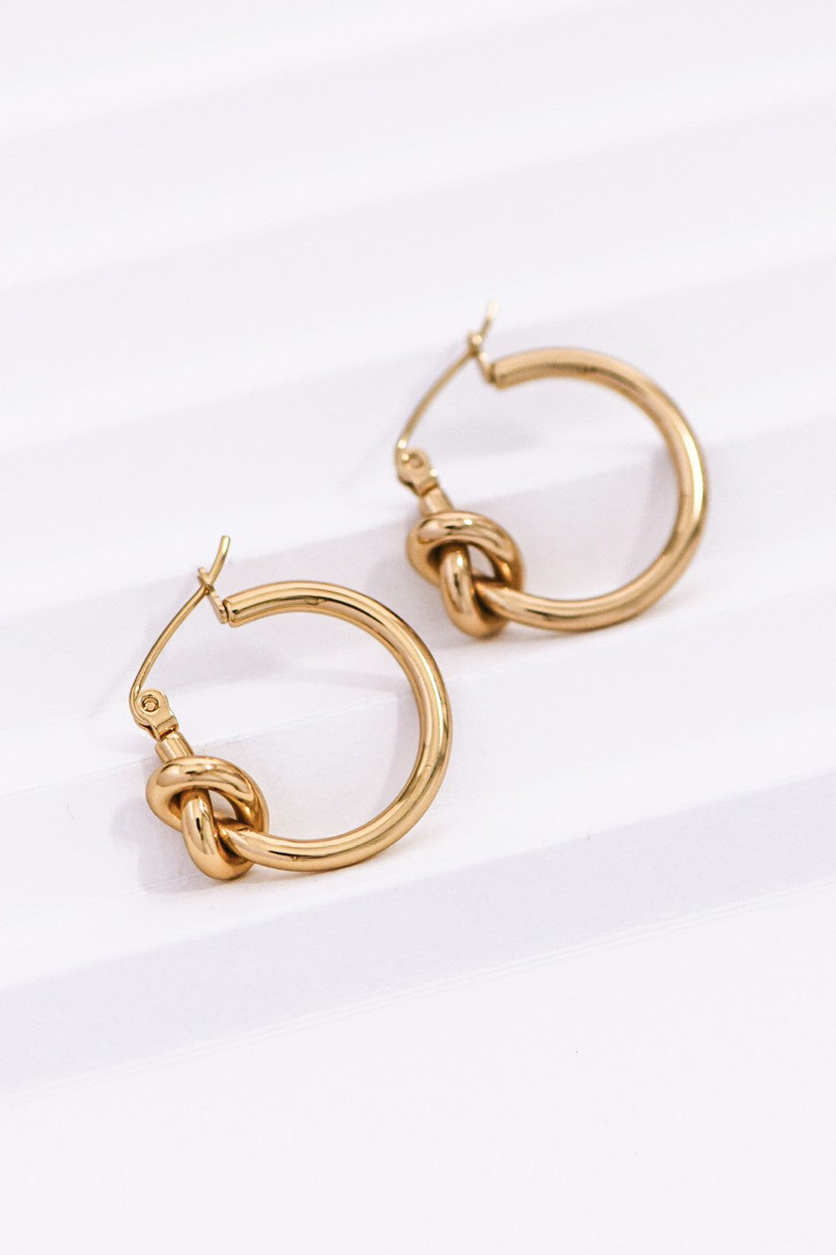 Knotted Hoop Earrings