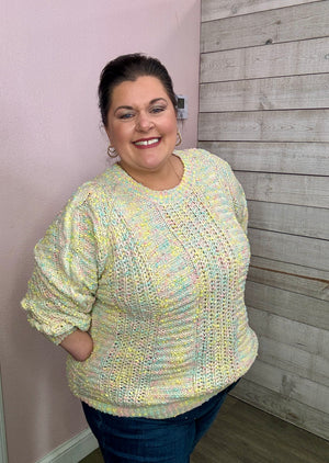 "Cotton Candy" Knitted Sweater *FINAL SALE*