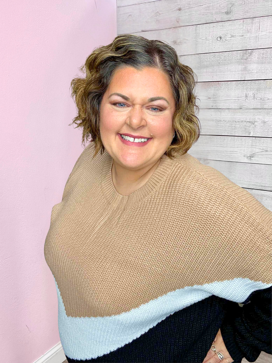 "Take It Slow" Chevron Sweater