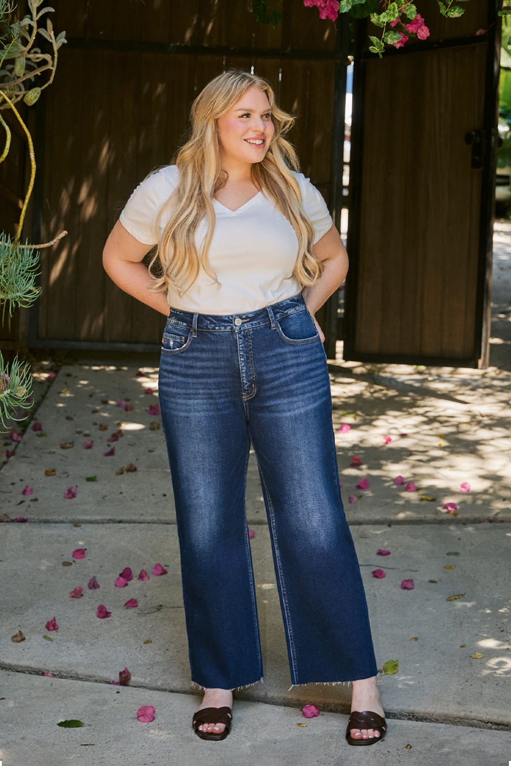 Lovervet Hi-Rise Wide Leg Jeans- LV1353
