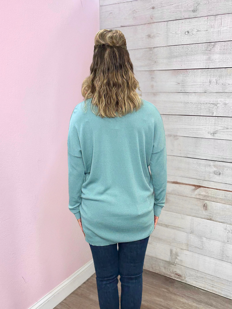 "Days Like This" Lightweight Sweater- Mint