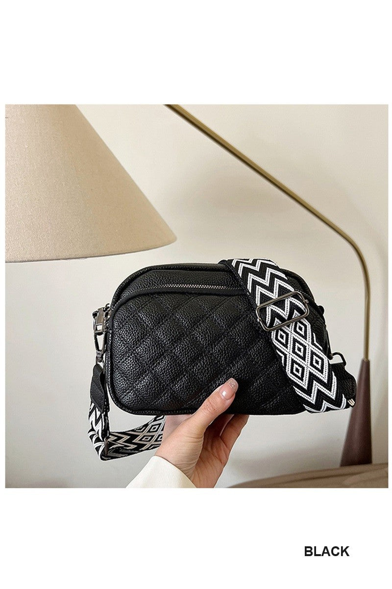 "Janet" Quilted Crossbody Purse