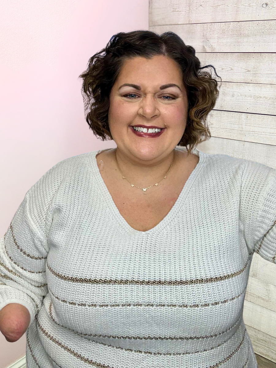 "Soft Glow" Ivory/Gold Sweater