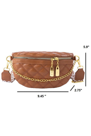 "Isabelle" Quilted Crossbody Bum Bag