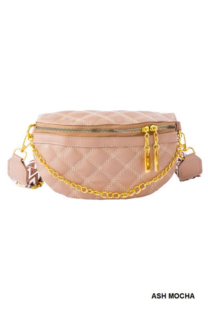 "Isabelle" Quilted Crossbody Bum Bag