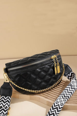 "Isabelle" Quilted Crossbody Bum Bag