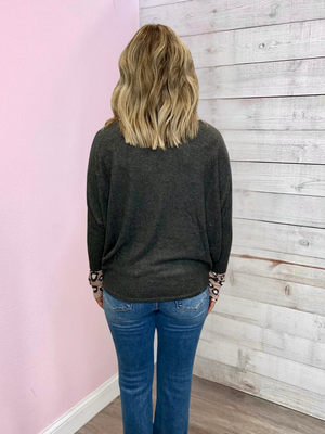 "Come My Way" Pink Animal Print Top