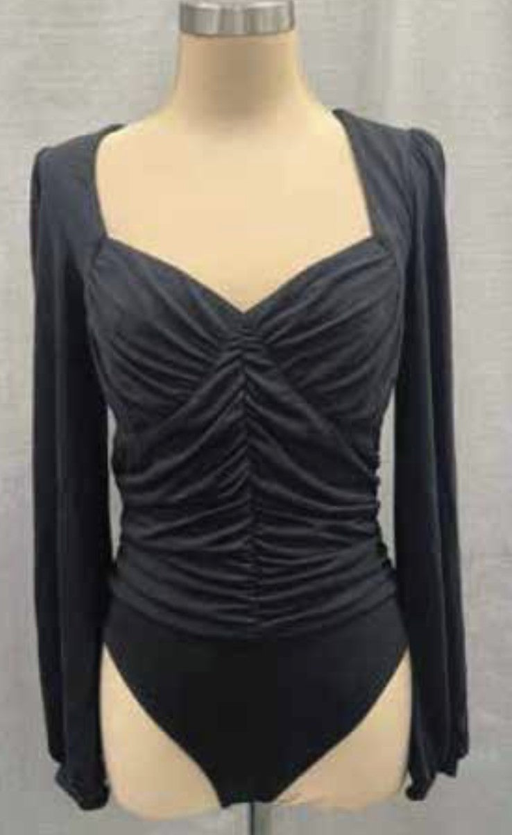 "Don't You Worry" Black Bodysuit *FINAL SALE*