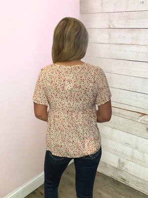 "Desert Dreamer" Ivory Floral Top