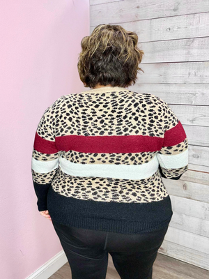 "Tell Me Everything" Leopard Print Sweater