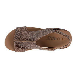 "Carley" Corky Wedge Sandal- Leopard *FINAL SALE*