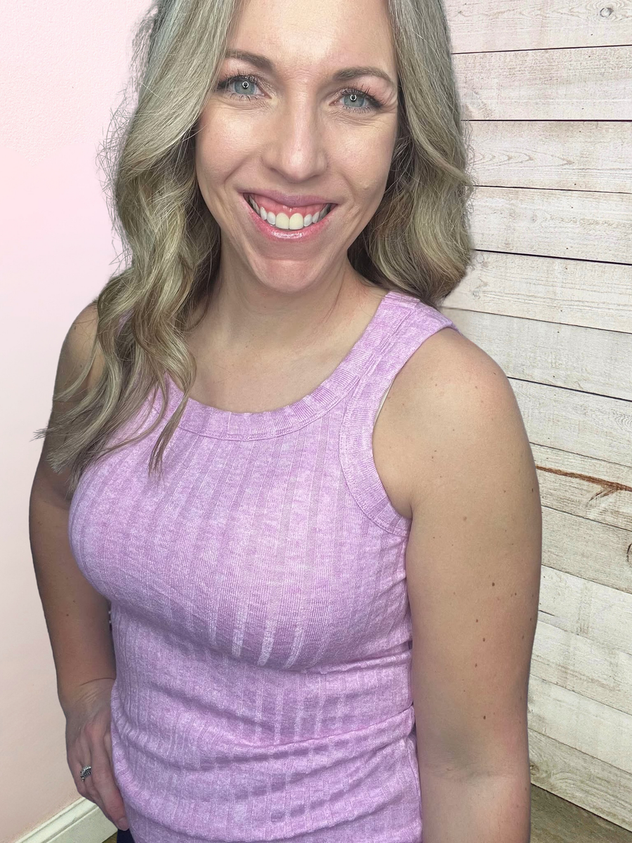 "Keep Up" Ribbed Tank Top