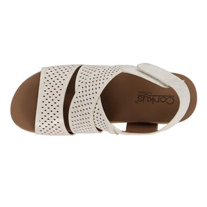 "Guilty Pleasure" Corky Wedge Sandal- Ivory Snake *FINAL SALE*