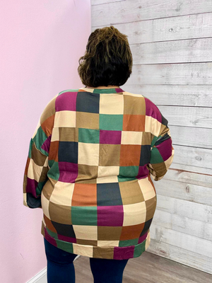 "Sweet Smile" Checkered Top