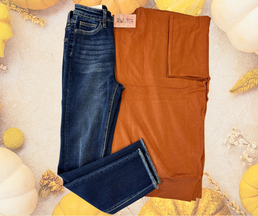 "What A Treat" Solid Rust Top