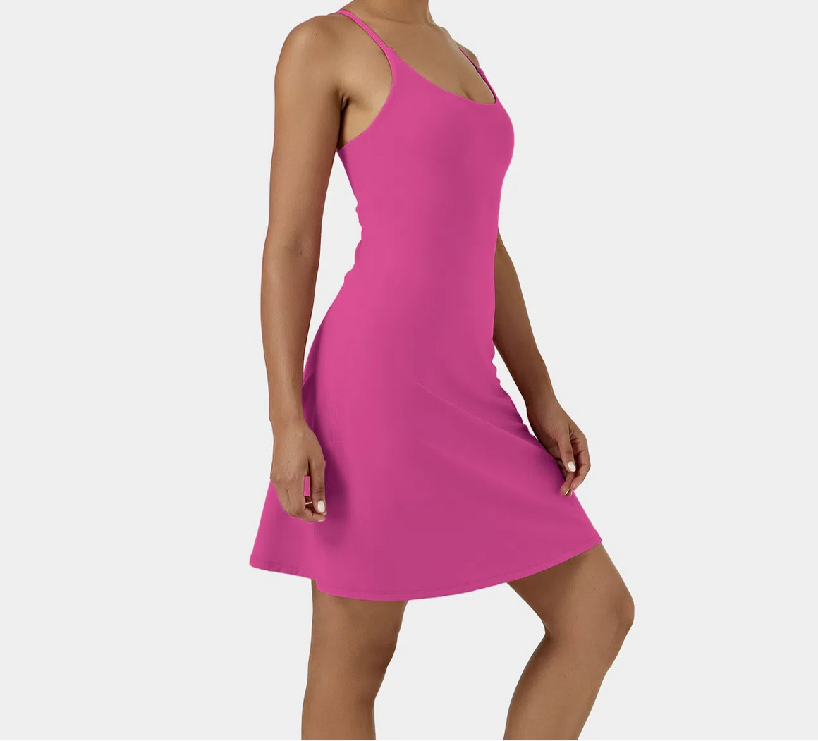 "Make The Time" Crisscross Back Dress