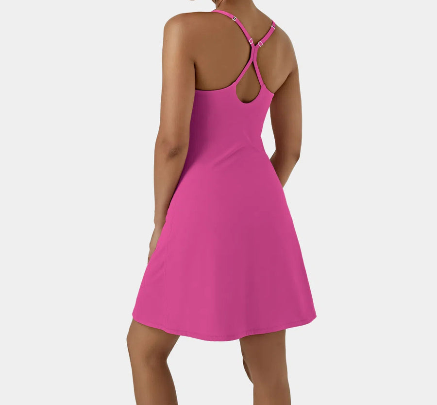 "Make The Time" Crisscross Back Dress