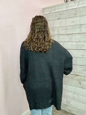 "Lunch Date" Charcoal Cardigan *FINAL SALE*