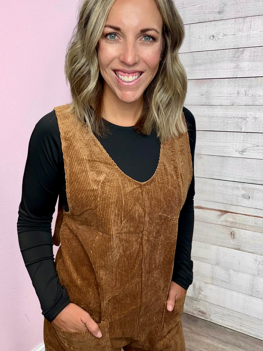 "Simply Sophisticated" Corduroy Jumpsuit