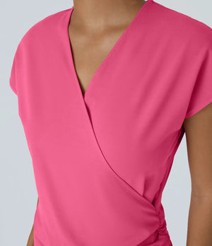 "Pretty Moment" Crossover Top- Pink
