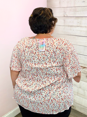 "Desert Dreamer" Ivory Floral Top