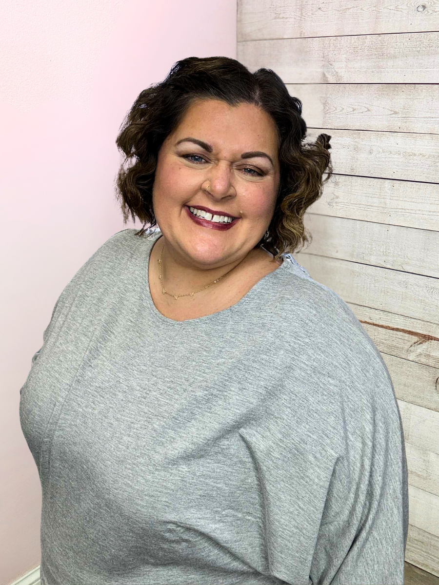 "Everything In Place" Grey Top