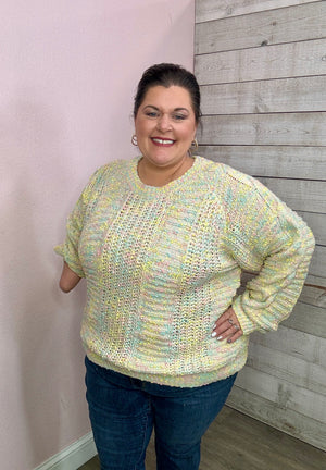 "Cotton Candy" Knitted Sweater *FINAL SALE*