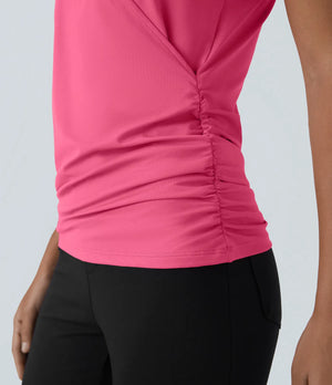 "Pretty Moment" Crossover Top- Pink