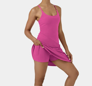 "Make The Time" Crisscross Back Dress