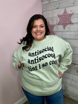 "Antisocial" Graphic Sweatshirt *FINAL SALE*