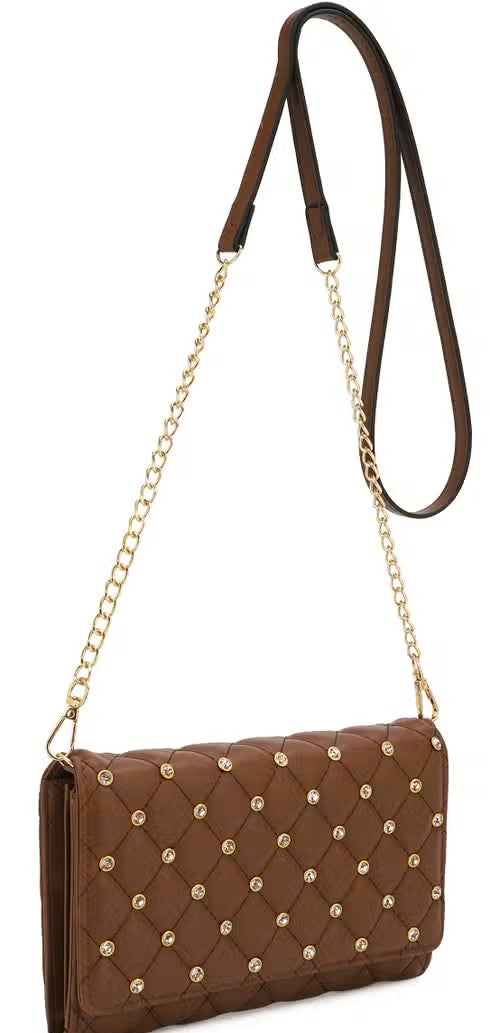 "Helen" Crossbody w/Bling