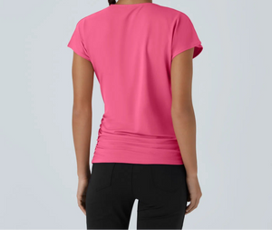 "Pretty Moment" Crossover Top- Pink
