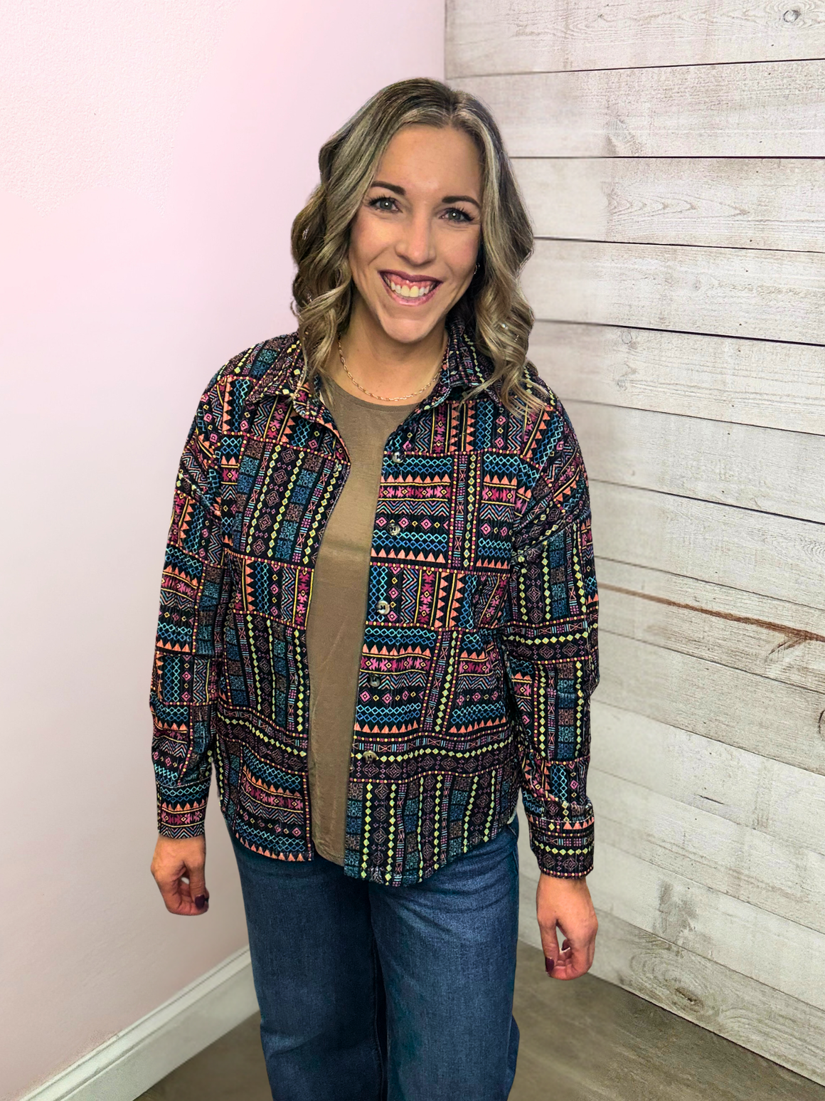 "Downtown Darling" Multicolor Jacket