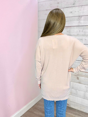 "Days Like This" Lightweight Sweater- Blush