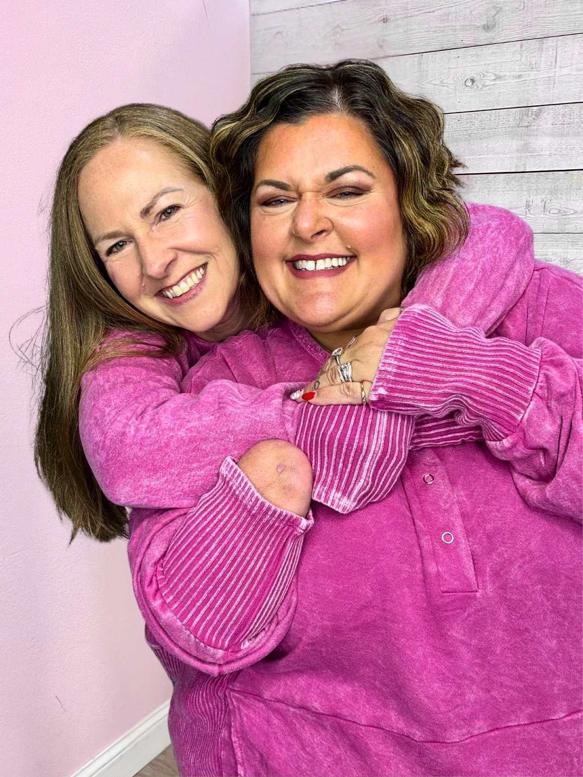 "My Kind Of Day" Magenta Top w/Buttons