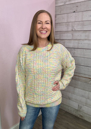 "Cotton Candy" Knitted Sweater *FINAL SALE*