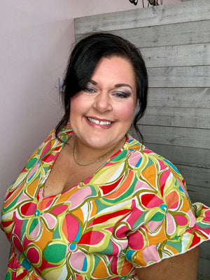 "Graceful Beauty" Floral Tiered Top *FINAL SALE*