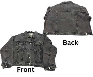 "Always On My Mind" Charcoal Denim Jacket *FINAL SALE*