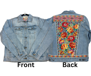 "Top Of The Charts" Embroidered Jean Jacket *FINAL SALE*