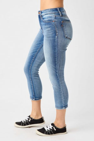 Judy Blue Mid-Rise Capri- 72114