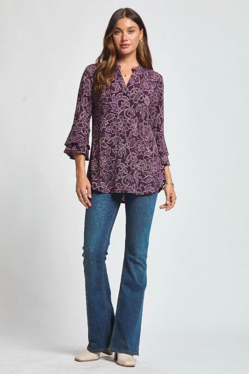 "Catchy Tune" Paisley Bell Sleeve Lizzy