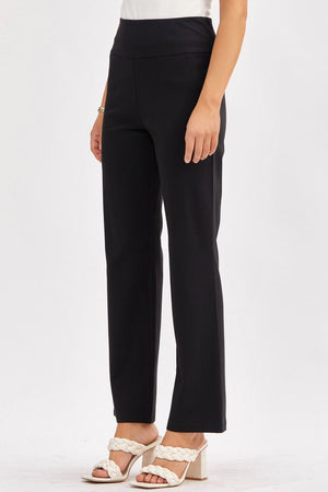 "Down To Business" Straight Pant - Black